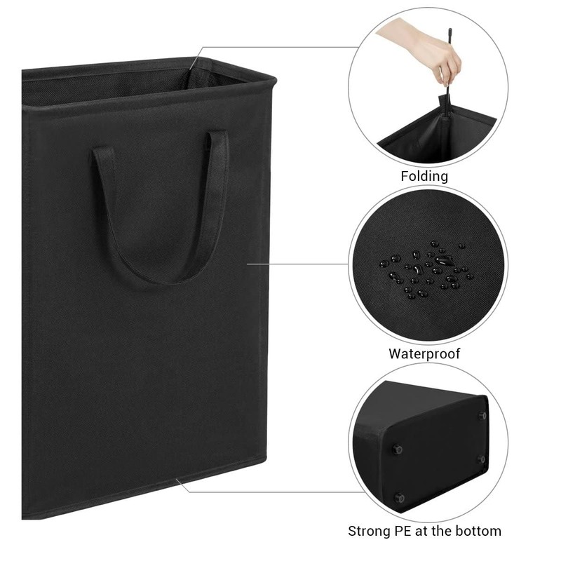 ZERO JET LAG Slim Laundry Hamper With Handles Collapsible Laundry
