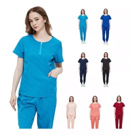 HERMOHERMO Scrub, Pijama Quirurgica Conjunto Medico Jogger Y Filipina
