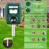YOOYHHOME Solar Ultrasonic Animal Repellent Outdoor,Motion Detection & LED Flashing