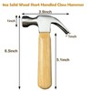 Mini Claw Hammer, Wooden Short Handle Claw Hammer 8 OZ