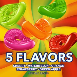 LIFE SAVERS 5 Flavors Gummies Candy Bag, Gummy Candy for Goodie Bags, Road Trips, Treats, 26 oz (Pack of 6)
