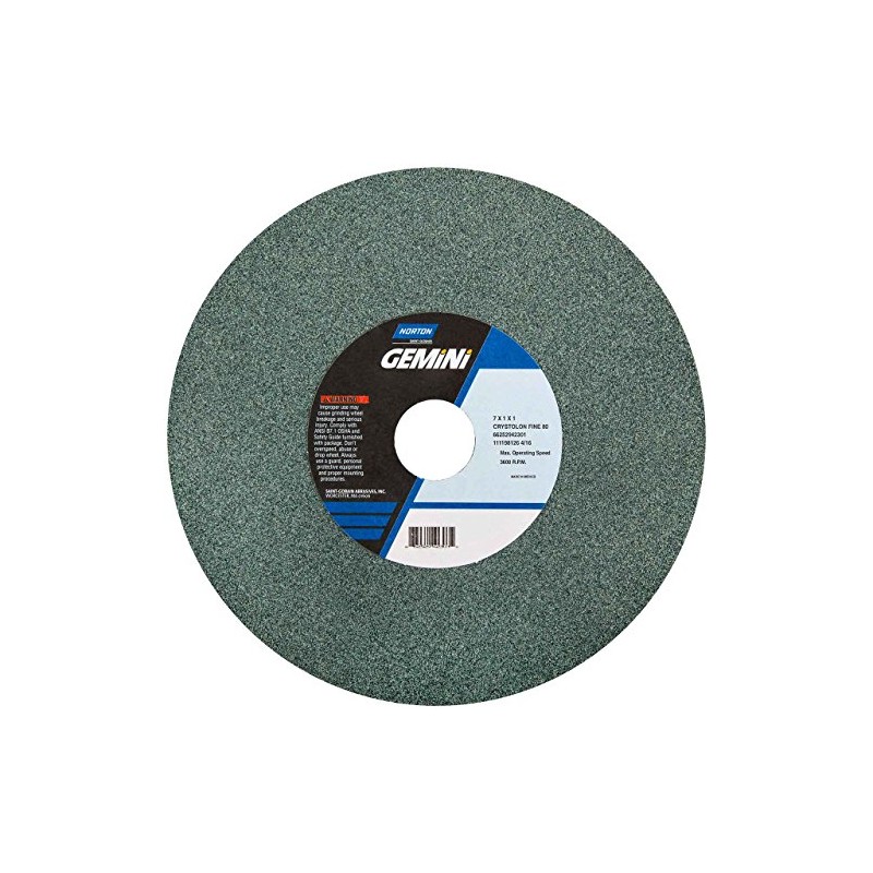 Norton Gemini Bench and Pedestal Abrasive Wheel, Type 01 Straight,