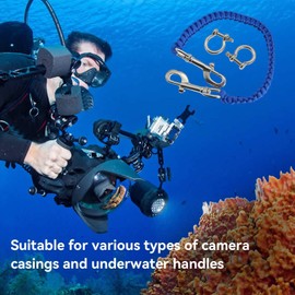 Camera Lanyard Diving | Flexible Abrasion Resistant Scuba Lanyard - Soft Handle Camera & Camcorder Straps Waterproof Diving Accessories