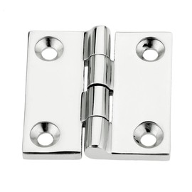 2/4 Pcs Marine Grade Square Cast Strap Hinge ，Heavy Duty Stainless Steel 316 Boat Door Hinge Hardware (Size:50mm x 50mm, 2)