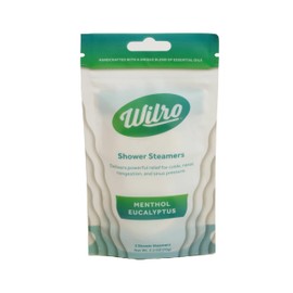 Wilro Soothing, Aromatic Shower Steamers, 3 Pack, Menthol Eucalyptus (6 Steamers)