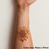 'sunflower' Temporary Tattoo - Water Resistant, Skin-Safe, Non-Toxic Transfer (TO00061507)