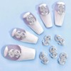 Bling Alloy Money Dollar Nail Charms 3D Silver Nail Charms