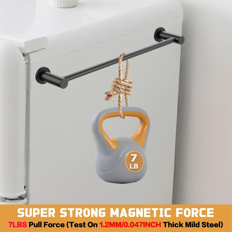ULIBERMAGNET Magnetic Towel Holder, Magnetic Towel Bar Holder with Adjustable