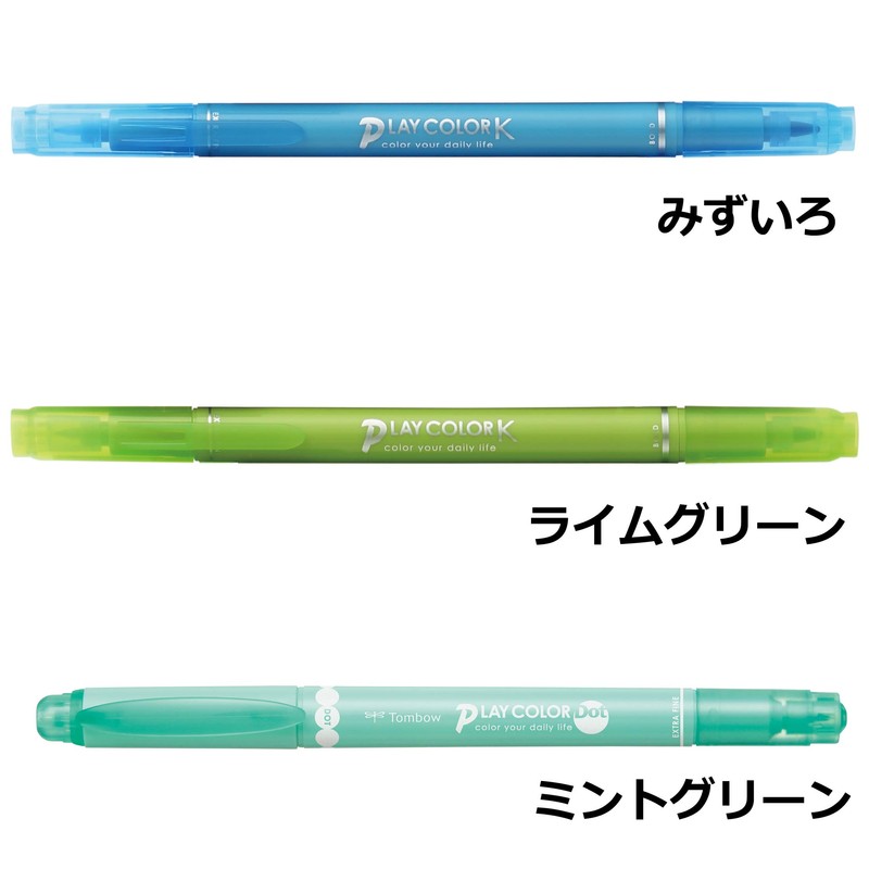 Tombow GCF-311PE Water Based Sign Pen, Play Color, Set of