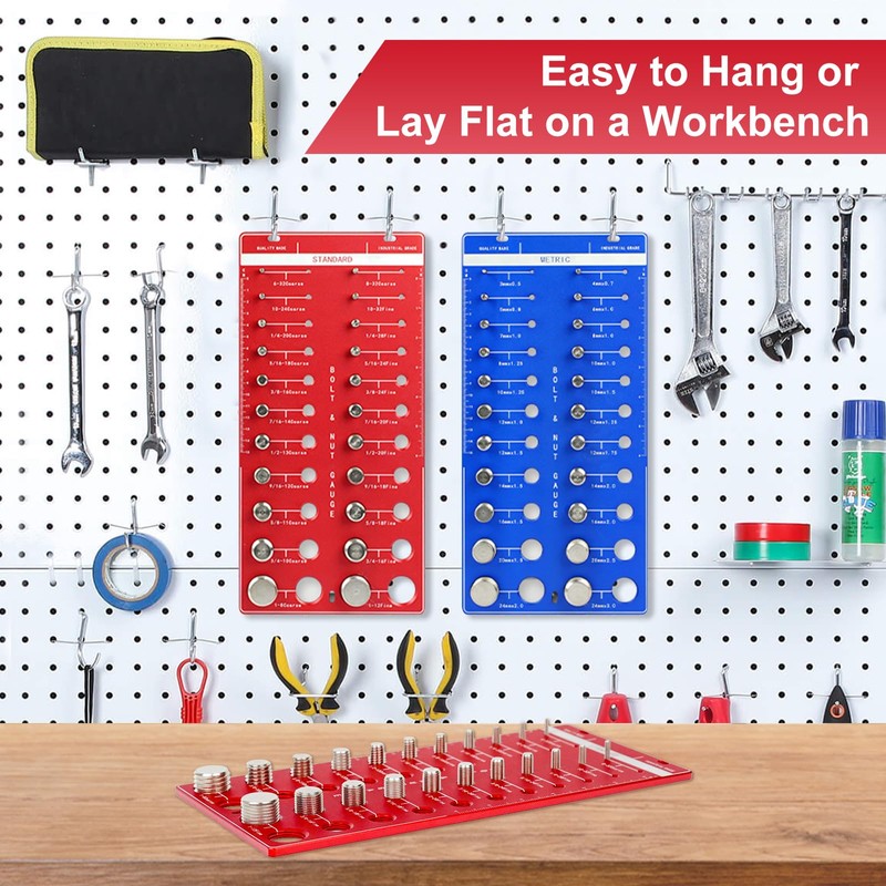 Clonivent Nut and Bolt Thread Checker Standard and Metric, 44