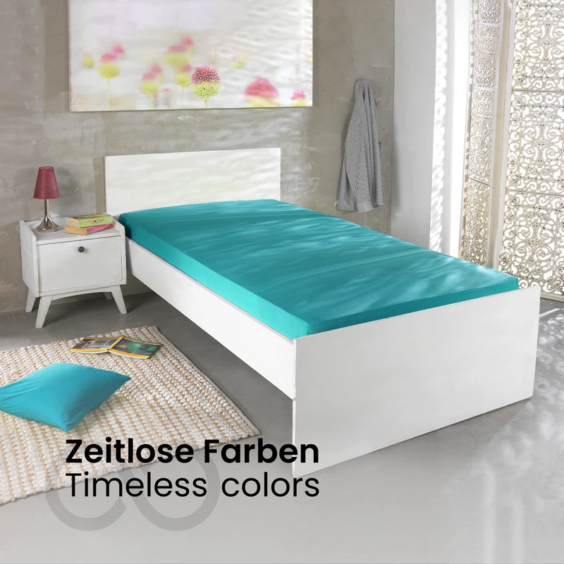 Jersey Fitted Sheet All Colours & Sizes 100% Cotton, 180-200