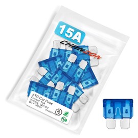 Chanzon UL Listed 15A Standard Blade Fuse ATC/ATO/APR 15 Amp 32V 10Pcs Auto Fuses Fast Blow for Automotive Car RV Truck SUV