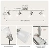 Laite Lumens 4-Light Track Lighting Kit, Brushed Nickel Flush Mount