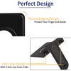Jekkis 20pcs Metal Bookends for Shelves, 6.6"x 5.7"x 5" Black