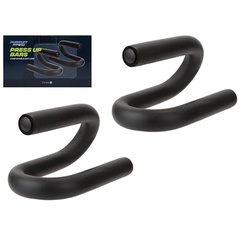 PMS Set of 2 Push Up Bars Comfortable Soft Grip