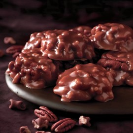 Unbranded New Orleans Pralines Traditional Style New Orleans Pecan Candy Assorted Flavors - Chocolate Pralines