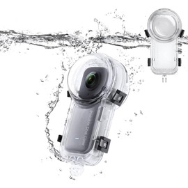 Insta360 X4 Invisible Diving Case 360 Degree Camera Underwater Case Waterproof Depth 50M Blind Zone Exclusion HD Optical Lens x4 Dive Case Underwater Shooting Omnidirectional Protection Pressure
