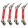 4Pcs Front Rear CVD Drive Shaft Coupler Set 1/10 Scale