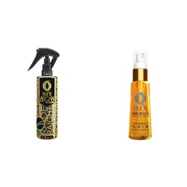 Ouro Aceite De Argan Hidratante Y Termoprotector - 125 Ml + Seda de Lino 65 ml.