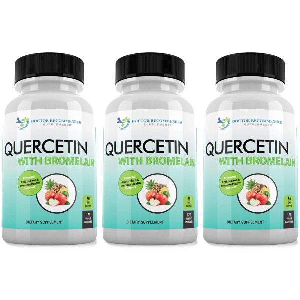 DOCTOR RECOMMENDED SUPPLEMENTS Quercetin 800mg w/Bromelain 165mg Per Serving-...