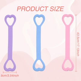 Ninnyi 3 Pcs Resistance Band Women, Figure 8 Exercise Resistance Bands with Handle for Arm Back Shoulder Stretch