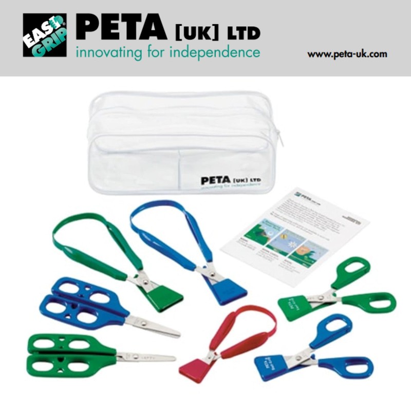 PETA Easi-Grip Children's Self-Opening Scissors - Ideal for Scissor Skills