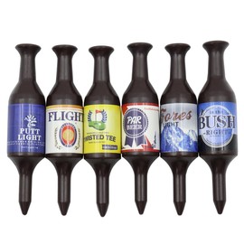 CENPEK 6 Paket Komik Golf Tişörtü, Bira Şişesi Golf Tişörtleri Geri Dönüştürülebilir Plastik Golf Tişörtleri Erkekler İçin, Erkekler İçin Golf Hediyeleri, Baba, Golfçüler, Yükseklik 9X2cm