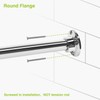 Naiture 60" Heavy-Duty Straight Shower Curtain Rod, Rustproof Stainless Steel