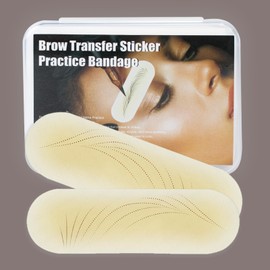 Guapa Eyebrow Bandage Realistic Practice Eyebrow Tattoo For Beginners Precision Brow Design– Easy Mapping for Microblading & Permanent Makeup Machine Practice (YB10102-Eyebrow shape 1-10 pairs)