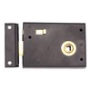 Rim Latch Snib Lock Black Surface Mounted Lock for Bathrooms