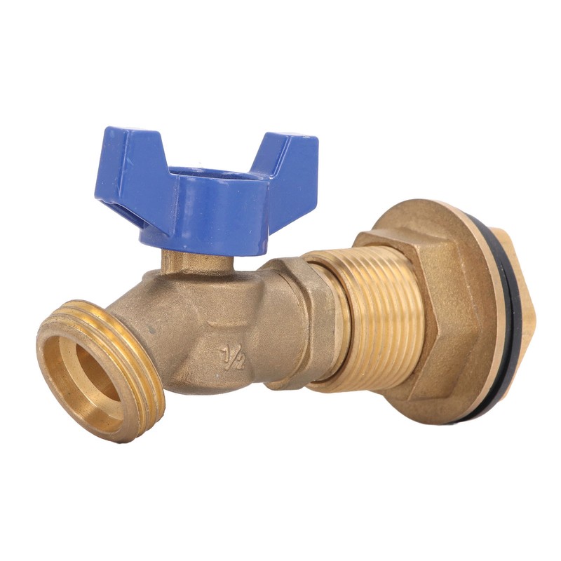Brass Ball Valve Quarter Turn Water Tank Spigot Rain Barrel