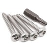#8 x 1/2" Stainless Steel Button Head Torx Sheet Metal