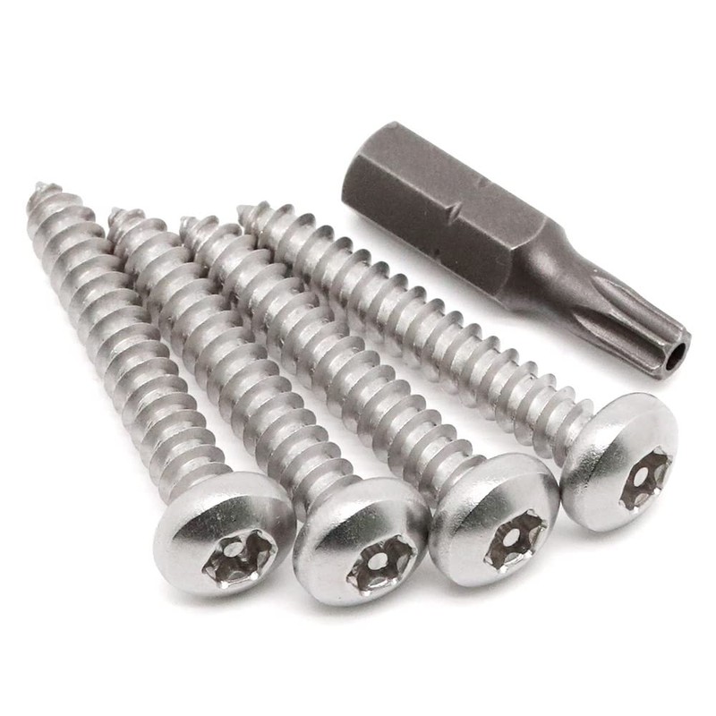 #8 x 1/2" Stainless Steel Button Head Torx Sheet Metal