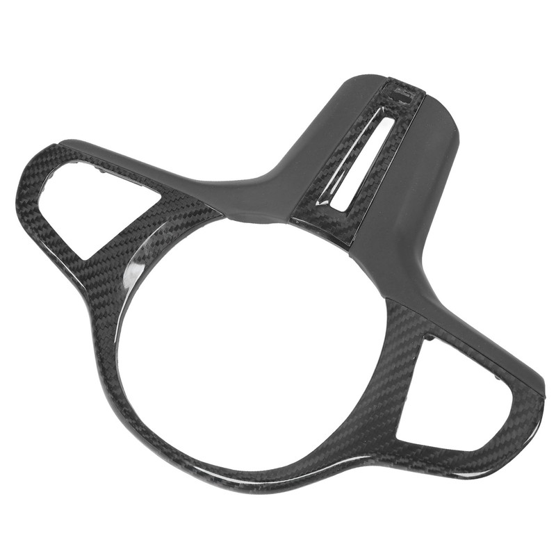 Car Steering Wheel Frame Cover Trim Sticker Decoration Carbon Fiber