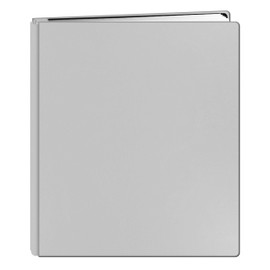 Pioneer Photo Albums 20-Page Family Treasures Deluxe White Bonded Leather Cover Scrapbook for 8.5 x 11-Inch Pages