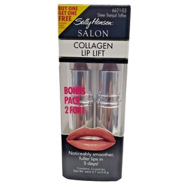 Sally Hansen NEW BONUS PACK SALLY HANSEN COLLAGEN LIP LIFT-6621-03 SHEER TRANQUIL TOFFEE
