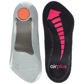 Airplus Damen Plantarfaszien-Einlegesohle, Orthopädische Einlegesohlen Arch Support Superior Komfort & Stabilität, Transparent, Medium
