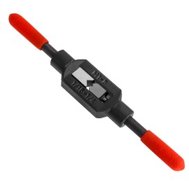 Mesee Adjustable Tap Wrench Plastic Dipped Handle Thread Tap Holder Reamer Hand Tapping Tool M1-M8(1/16"-1/4") Machine Taps Handle Reamer Wrench Spanner for Machinist Repairs