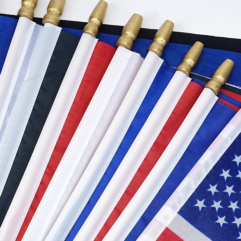 22 Pack All Branches Military Flags Set, Small Mini Armed