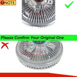 Fan Clutch for Ford Excursion 2000-2003 Ford F-250 F-350 F-450 F-550 Super Duty 1999-2003 F750 2000 7.3L Turbo Diesel