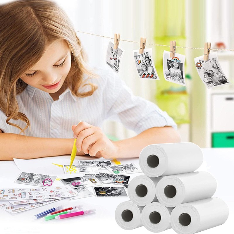 10 Rolls Instant Camera Refill Print Paper, HD Paper Camera,