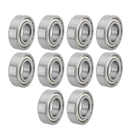 Othmro 10pcs 6003ZZ Ball Bearings, 17mmx35mmx10mm Deep Groove Bearing 6003 ZZ Double Shielded High Carbon Steel GCr15 Bearing P0 Z1