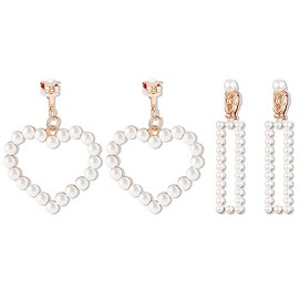 Gold Clip on Earrings for Women No Piercing Drop Earrings Ear Cuff Gold Plated Twist Chunky Hoop Clip Earrings Fake Earings Jewelry Accessories Gifts for Girls