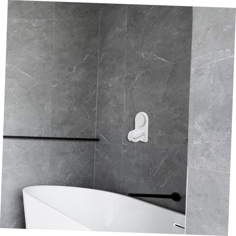 Operitacx Adjustable Wall Mounted Suction Shower Head Bracket Punch Base