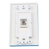 RiteAV 1 Coax Cable TV Port Wall Plate Oversized Jumbo