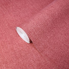 Modern Plain red Faux Fabric Cloth Textures Wallpaper Textured roll