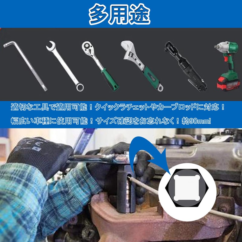 O2 Sensor Socket, O2 Oxygen Sensor, Anti-Slip, Durable, Oil-proof, General
