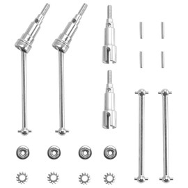 HAIBOXING 1/18 Front and Rear CVD Metal Drive Shafts Dogbone Apply 18859 18858&18859A Accessories Replacement Complete 4 Pieces M1884 + M1885 + M1817