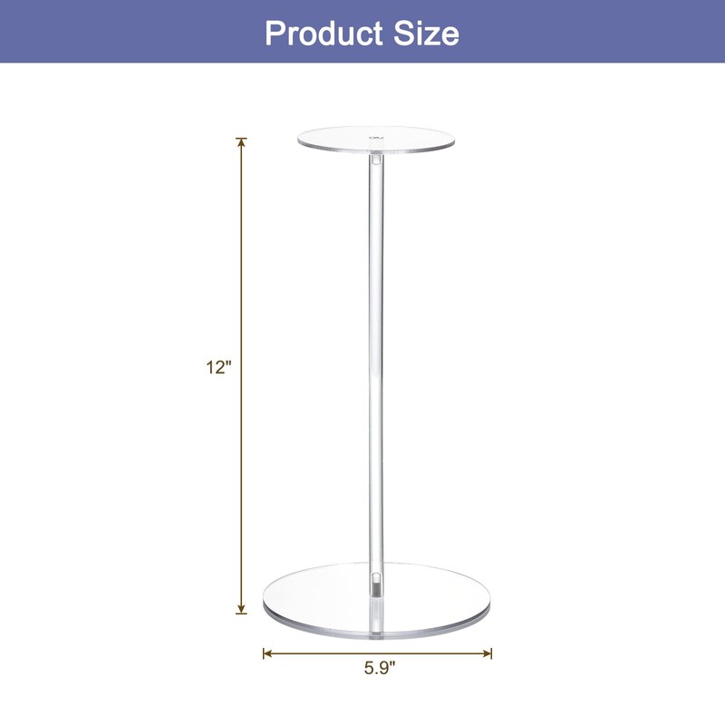 sourcing map Acrylic Hat Display Stand 4 Pack 12 Inch