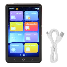 Smart Translator 4in IPS Screen Offline WiFi MP3 Mode 2 Way 135 Languages Voice Photo Translation for Travel Learning Black